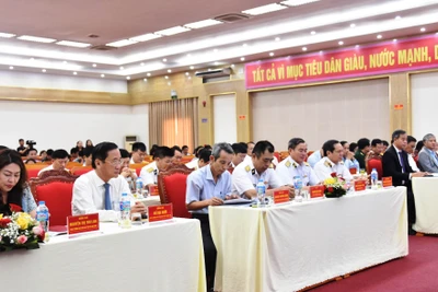 Toàn cảnh hội nghị phối hợp tuyên truyền biển, đảo.