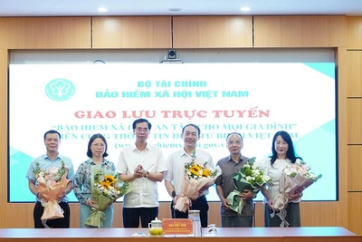 Chương trình giao lưu trực tuyến với chủ đề “Bảo hiểm xã hội - An tâm cho mọi gia đình” vừa diễn ra vào tháng 5/2025. (Ảnh VSS)