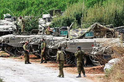 Xe tăng của quân đội Israel. Ảnh: NATIONAL REVIEW