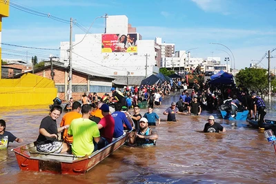 Lũ lụt nghiêm trọng tai bang Rio Grande do Sul. Ảnh: REUTERS
