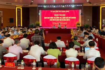 Hội nghị giao ban công tác kiểm tra, giám sát quý III/2023 các đơn vị thuộc Vụ địa bàn II của Ủy ban Kiểm tra Trung ương.