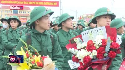 Thanh niên ưu tú cả nước lên đường nhập ngũ