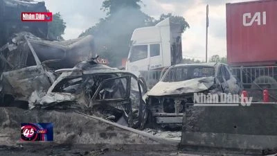 TP Hồ Chí Minh: Xe tải gây tai nạn tại cầu Phú Mỹ chở quá tải trọng