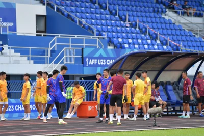 Đội tuyển U23 Việt Nam tại giải U23 Đông Nam Á 2023. Ảnh ĐINH TRƯỜNG
