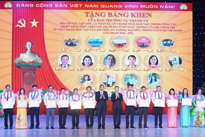 Các tập thể, cá nhân được tuyên dương.