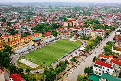 Trung tâm huyện Ba Vì. 