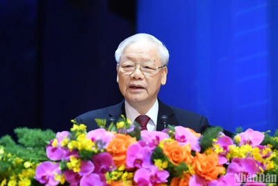 Tổng Bí thư Nguyễn Phú Trọng phát biểu chỉ đạo Đại hội.