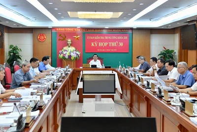 Quang cảnh Kỳ họp thứ 30 của Ủy ban Kiểm tra Trung ương. (Ảnh: ĐĂNG KHOA)