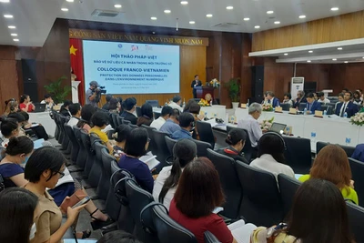 Quang cảnh Hội thảo khoa học quốc tế với chủ đề “Bảo vệ dữ liệu cá nhân trong môi trường số”.