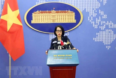 Người Phát ngôn Bộ Ngoại giao Phạm Thu Hằng. (Ảnh: TTXVN)