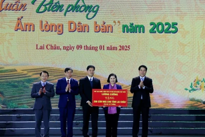 Căn nhà “Mái ấm biên cương” trị giá 10 tỷ đồng cho đồng bào khu vực biên giới tỉnh Lai Châu.