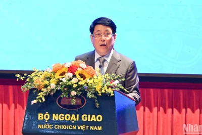 Chủ tịch nước Lương Cường phát biểu chỉ đạo tại hội thảo. (Ảnh: Thủy Nguyên)