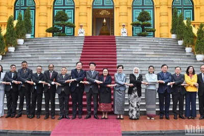 Chủ tịch nước Lương Cường đã tiếp Đại sứ, Đại biện các nước Hiệp hội các Quốc gia Đông Nam Á (ASEAN) và Timor-Leste tại Hà Nội.