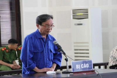 Bị cáo Nguyễn Thành Hòa tại phiên toà.