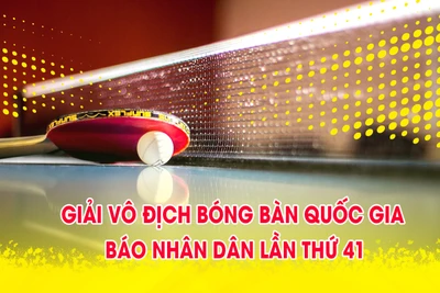 [Infographic] Lịch thi đấu Giải vô địch bóng bàn quốc gia Báo Nhân Dân lần thứ 41