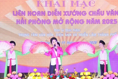 Khai mạc liên hoan diễn xướng chầu văn Hải Phòng mở rộng 2025.