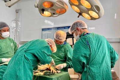 Ca phẫu thuật diễn ra trong 10 giờ, bàn tay trái bị đứt rời của bệnh nhân đã được nối lại thành công.