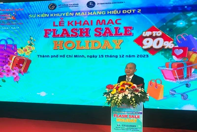 Phó Giám đốc Sở Công thương Thành phố Hồ Chí Minh Nguyễn Nguyên Phương phát biểu khai mạc.