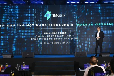 Ra mắt mạng blockchain Việt Nam. (Ảnh: PV)