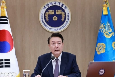 Tổng thống Hàn Quốc Yoon Suk Yeol. (Ảnh: YONHAP/TTXVN)