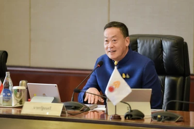 Thủ tướng Thái Lan Srettha Thavisin trong buổi họp Chính phủ ngày 13/9.