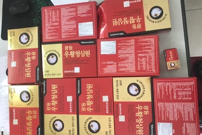 Lô thuốc "An Cung Hoàn" bị lực lượng quản lý thị trường thu giữ