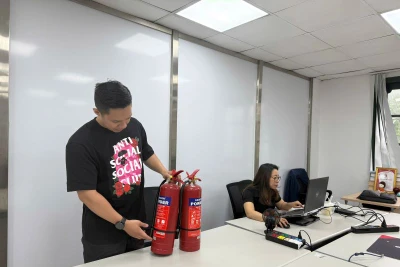 Các đơn vị tăng cường phòng cháy, chữa cháy tại trụ sở làm việc. 