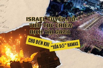 [Video] Israel tuyên bố tiếp tục chiến dịch tại Gaza cho đến khi “xóa sổ” Hamas