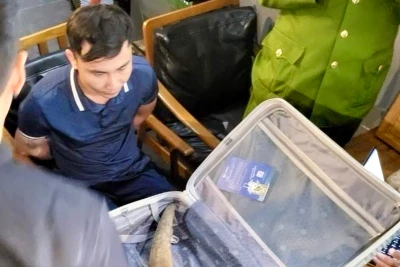 Đồng phạm của Cao Xuân Mạnh bị bắt giữ cùng tang vật.