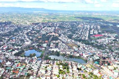 Khu vực trung tâm thành phố Bảo Lộc, tỉnh Lâm Đồng.