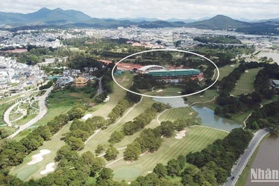 Công trình xây dựng sai phạm tại sân golf Đồi Cù Đà Lạt.