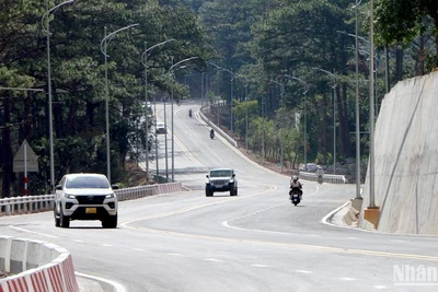 Tuyến đèo Prenn-Đà Lạt sau khi được nâng cấp, mở rộng.