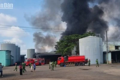 Hiện trường vụ hỏa hoạn.