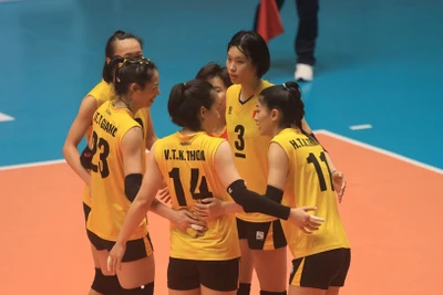 Đội tuyển bóng chuyền nữ Việt Nam sở hữu thành tích toàn thắng, chưa để thua một set đấu nào tại AVC Challenge Cup 2023. (Ảnh: TTVN)