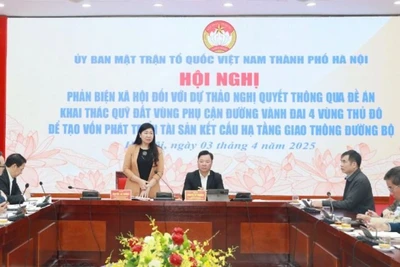 Chủ tịch Ủy ban Mặt trận Tổ quốc Việt Nam thành phố Hà Nội đề nghị công tác tổ chức thực hiện Đề án cần bảo đảm công khai, minh bạch.