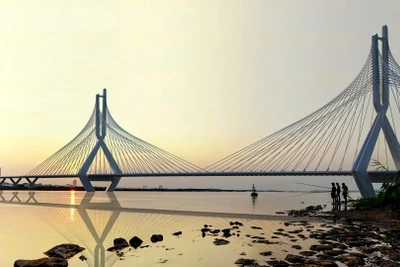 [Infographic] Dự án đầu tư xây dựng cầu Tứ Liên và đường hai đầu cầu