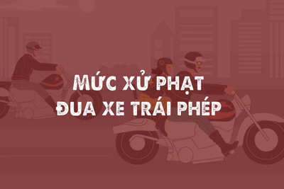 [Infographic] Nghị định 168: Mức xử phạt đối với người đua xe trái phép, tổ chức, cổ vũ đua xe trái phép