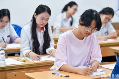 Thí sinh tại Kỳ thi tốt nghiệp THPT năm 2024 (Ảnh: TRẦN BÁCH)