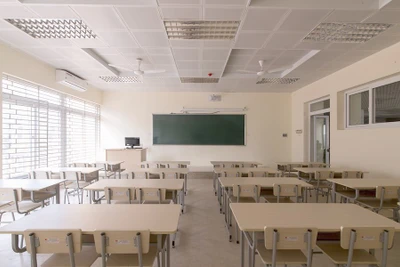 Phòng học khang trang tại Trường THCS Thanh Xuân. (Ảnh: THCS Thanh Xuân) 