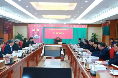 Ủy ban Kiểm tra Trung ương họp Kỳ thứ 36. (Ảnh: TTXVN)