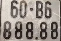 Một trong 4 biển số “siêu đẹp”.