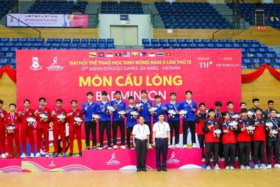 Cầu lông Việt Nam xuất sắc giành Huy chương Vàng ở nội dung đồng đội nam.