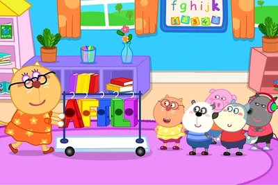 Hình ảnh bộ nhân vật hoạt hình Wolfoo do Sconnect Việt Nam sở hữu bản quyền. (Ảnh: Sconnect Việt Nam)