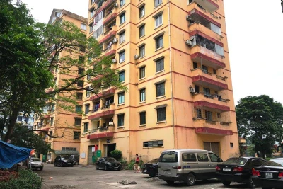 Chung cư trên địa bàn quận Hoàng Mai. (Ảnh: Ngọc Anh) 