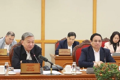 Tổng Bí thư Tô Lâm chủ trì cuộc họp.