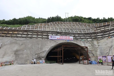 Tập đoàn Đèo Cả, đại diện liên danh nhà thầu cam kết đến 31/12/2023 sẽ đào thông hầm 2 dài 698m.
