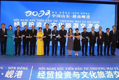 Đà Nẵng đẩy mạnh xúc tiến đầu tư, thương mại du lịch tại tỉnh Sơn Đông (Trung Quốc). (Ảnh: Ban Tuyên giáo Thành ủy Đà Nẵng cung cấp)
