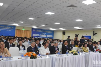 Các đại biểu dự khai mạc Hội nghị Khoa học quốc tế Bệnh viện Đà Nẵng năm 2023. (Ảnh: ANH ĐÀO)