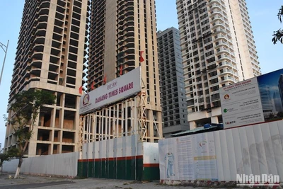 Dự án Times Square Đà Nẵng nằm trên khu đất có 4 mặt tiền “đắc địa của đường Võ Nguyên Giáp và Phạm Văn Đồng, (Ảnh: ANH ĐÀO)