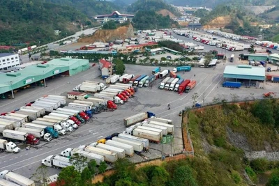 Cửa khẩu quốc tế Hữu Nghị tỉnh Lạng Sơn.